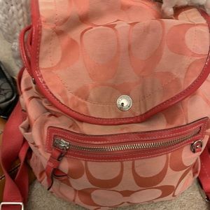 Pink Coach Poppy Backpack